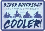 Oxford Garage Metal Sign: Biker Boyfriend