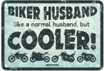 Oxford Garage Metal Sign: Biker Husband