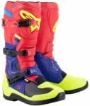 Alpinestars Tech 3 Motocross Boots - Bright Red Dark Blue Yellow Fluo a