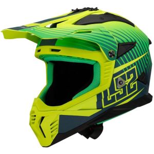 LS2 MX708 Fast II - Duck Matt Hi-Vis Green/Yellow