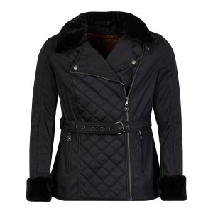 Spada Wax Lancer Ladies Leather Jacket - Black