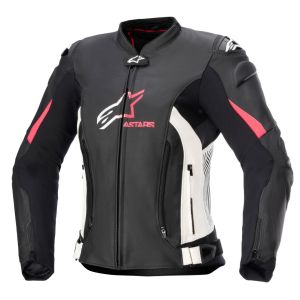 Alpinestars Stella Gp Plus V4 Leather Jacket - Black/White/Pink