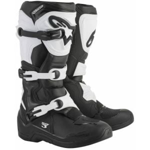 Alpinestars Tech 3 Motocross Boots - Black White a