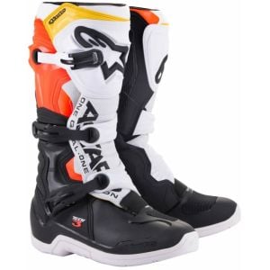 Alpinestars Tech 3 Motocross Boots - Black White Red Fluo Yellow a