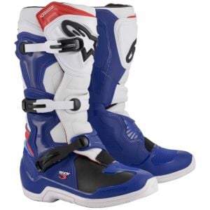 Alpinestars Tech 3 Motocross Boots - Blue White Red a
