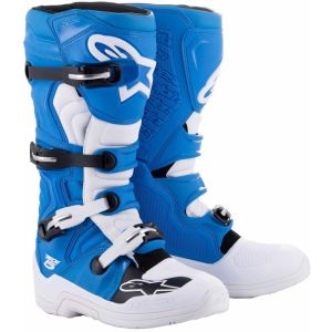 Alpinestars Tech 5 Motocross Boots - Blue White a