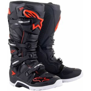 Alpinestars Tech 7 Enduro Boots - Black Red Fluo a