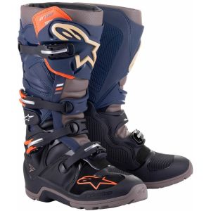 Alpinestars Tech 7 Enduro Drystar Boots -  Black Night Navy Warm Grey a