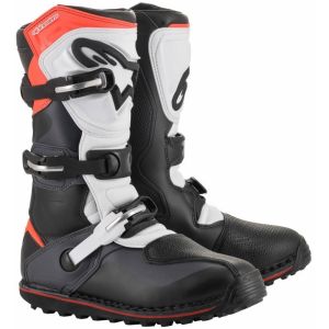 Alpinestars Tech T Trials Boots - Black Grey Red Fluo a