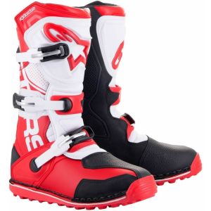 Alpinestars Tech T Trials Boots - Bright Red Black White a