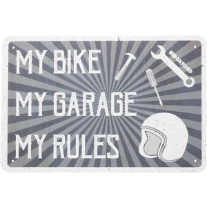 Oxford Garage Metal Sign: MY RULES