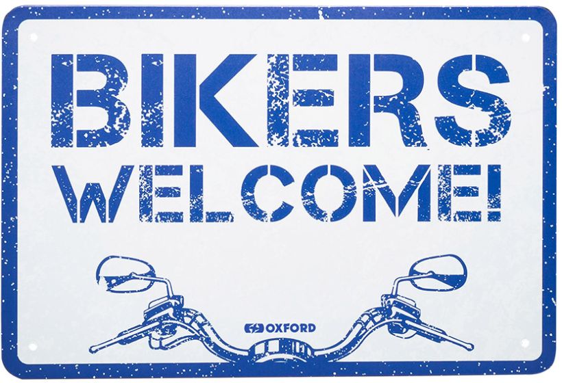Oxford Garage Metal Sign: WELCOME
