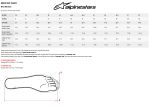 Alpinestars MX Boots Size Chart